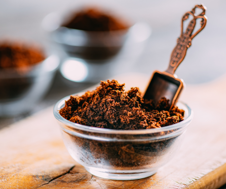 coffee grounds rid of odors